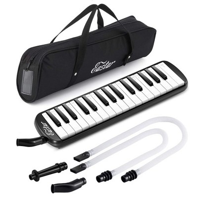 Eastar 32 Key Melodica Instrument Keyboard Soprano Air Piano with 2 Double Mo...