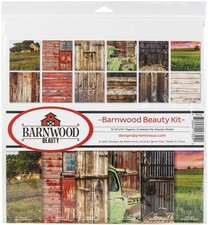 Reminisce Barnwood Beauty Scrapbook 12x12 inches, Multi Color Palette