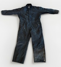 Walls Blizzard Pruf Black Duck Coveralls Men  s XL Grunge Workwear Distressed