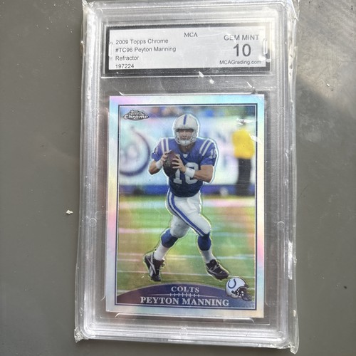 2009 Peyton Manning [Blue Jersey Blue Refractor] #TC96