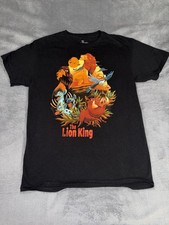 Disney The Lion King Adult Graphic Print T-Shirt Size M Black