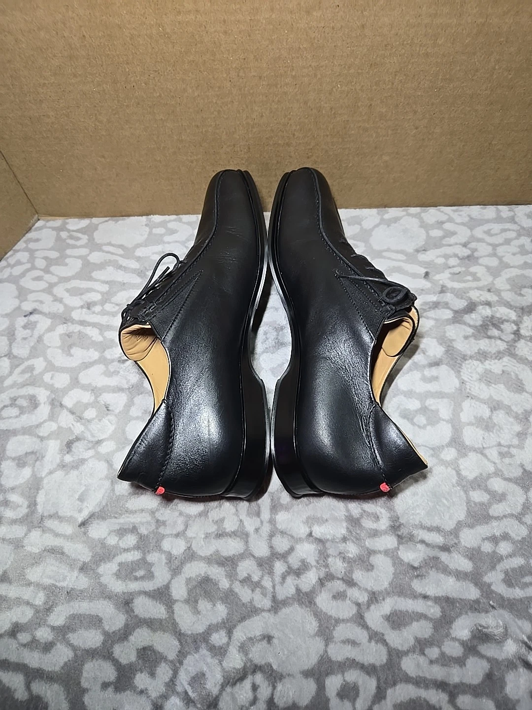 Coach Corwin Vestito Oxford Pizzo B4210 Pelle Nero Uomo Tg.13 B Made In Italy