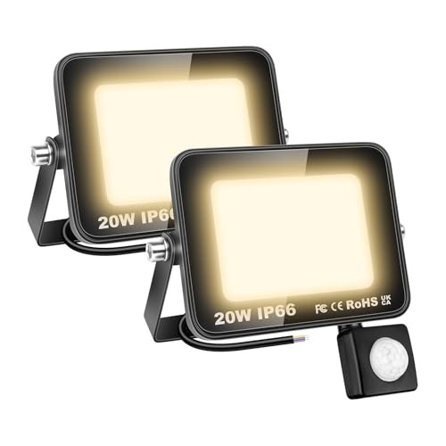 Willpower Faretto LED Esterno 20W IP66 Professionale con Sensore