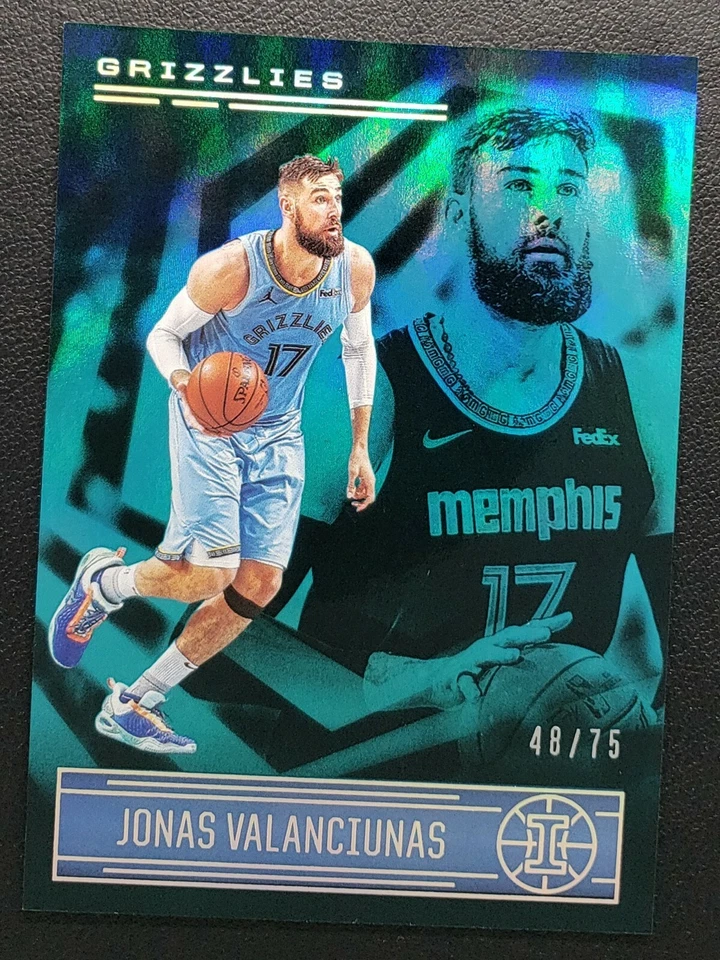 2020-21 Panini Illusions Jonas Valanciunas Teal /75, Memphis Grizzlies - Image 2 of 4