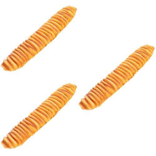 3pcs Simulated Bread Model Fake Bread Model Artificial Food Models Bread Prop - 第 2/12 張圖片