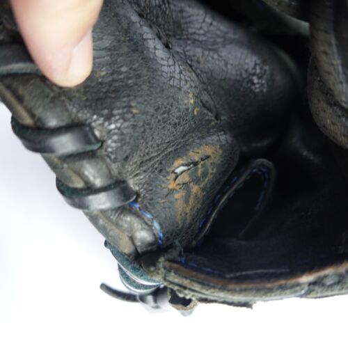 Guanti da baseball vintage Wilson 6-4-3 in pelle nera 11 3/4 - A12RB8155ADTF mano sinistra - Foto 18 di 24