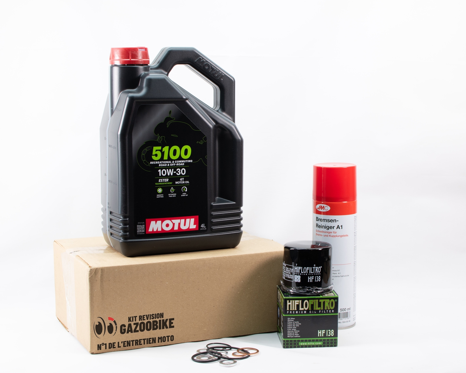 Kit vidange pour révision Suzuki Burgman 650 huile Motul 5100 lubrifiante