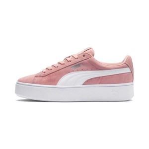 peach puma suedes