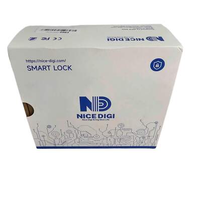 Nice Digi Smart Deadbolt Lock - Keyless Entry, Black, Fits Doors 1-3/8'' to 2''