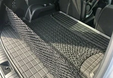 Rear Trunk Envelope + Floor Style Mesh Web Cargo Nets for GENESIS GV80 2021-2025