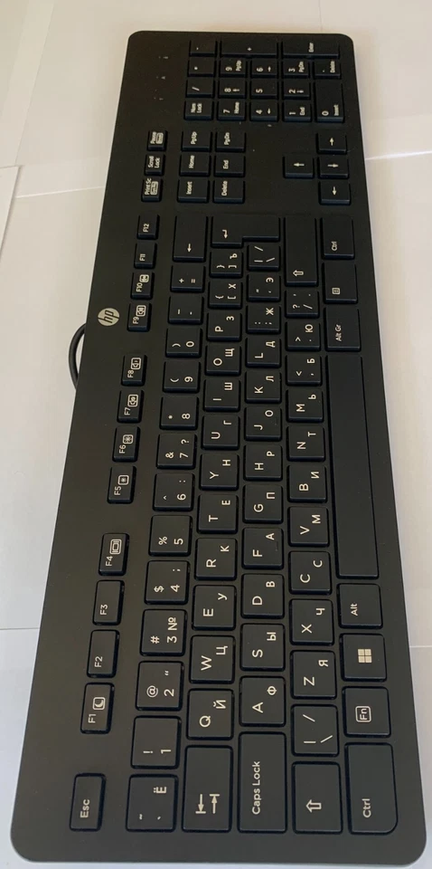 HP Russian Keyboard USB Cyrillic Layout Computer Language Keyboards 803181-251 - Image 3 of 4