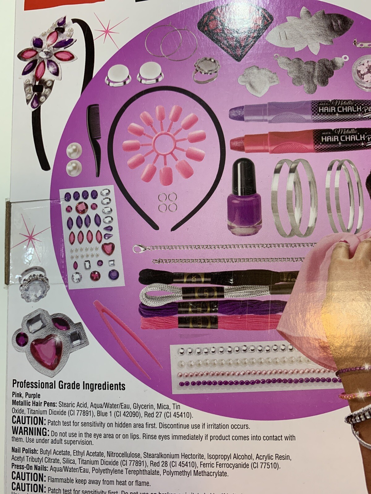 Alex Toys Do-It- Yourself Wear, Glitzy Glam, Make Accessories, 90pcs. Ages 8+