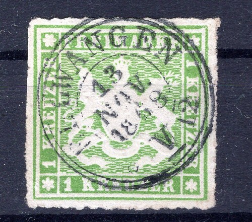 Württemberg 30b color stamped BPP (AA9596