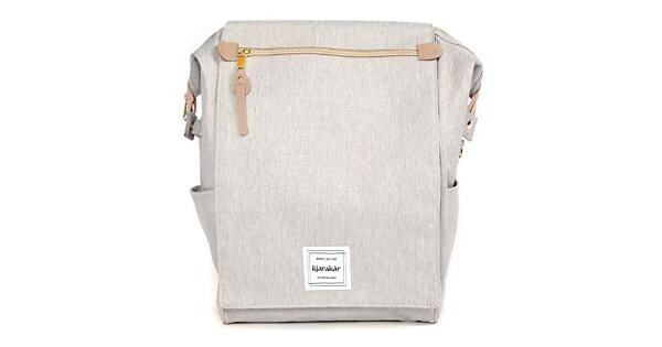 KJARAKÄR Classic Casual Backpack | Metal Zippers |Flexible Design