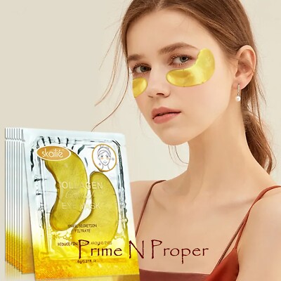 12 Snail Secretion Crystal Collagen Eye Mask Anti Aging Anti Wrinkle Dark Circle