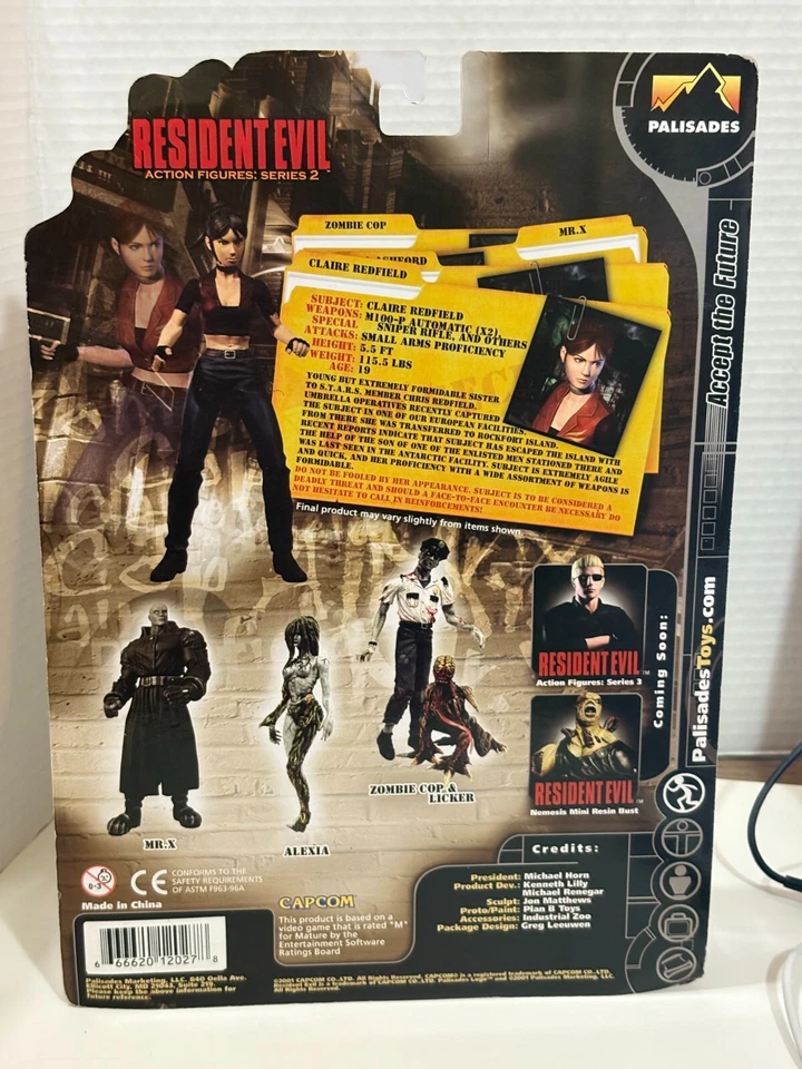 RESIDENT EVIL ACTION FIGURE CODE VERONICA SERIES 2 CLAIRE REDFIELD - Imagem 4 de 4