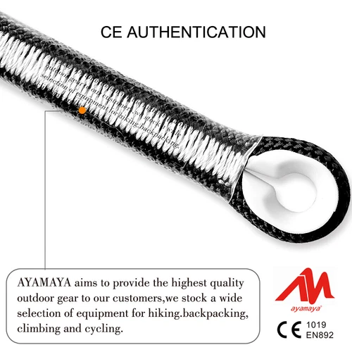 27KN 11MM Static Rope Rock Climbing Rope Rappelling Safety Rescue Auxiliary Cord - Picture 5 of 10