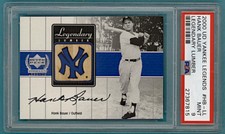 2000 UD Legendary Lumber Hank Bauer Game Used Bat - PSA 9! Yankees! POP 7!