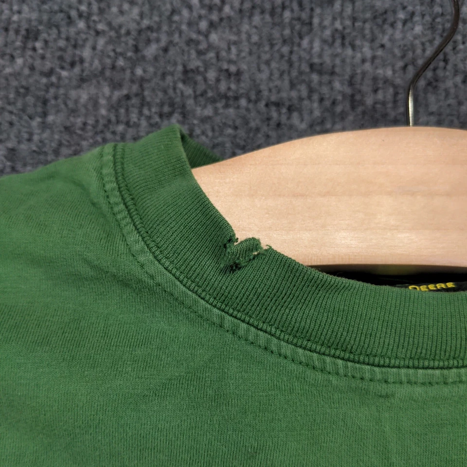 Camiseta John Deere Chicos Aspecto en Capas M 5-6 Manga Larga Verde Cuello Redondo Foto 4 de 4