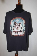 Blue Buttercup Sz S Dark Blue Short Sleeve Soft Tee Road Trip Warrior USA Made