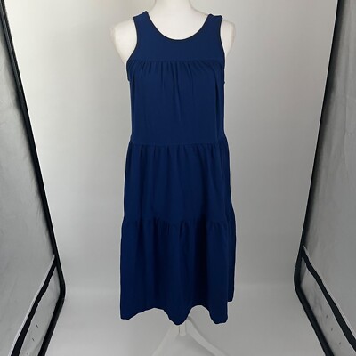 Everlane The Weekend Tiered Midnight Blue Sleeveless Cotton Dress X-Small XS | eBay Everlane The Weekend Tiered Midnight Blue Sleeveless Cotton Dress X-Small XS | eBay