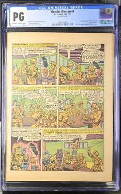Wonder Woman #6 DC 1943 1st Cheetah CGC 14TH WRAP ONLY | eBay