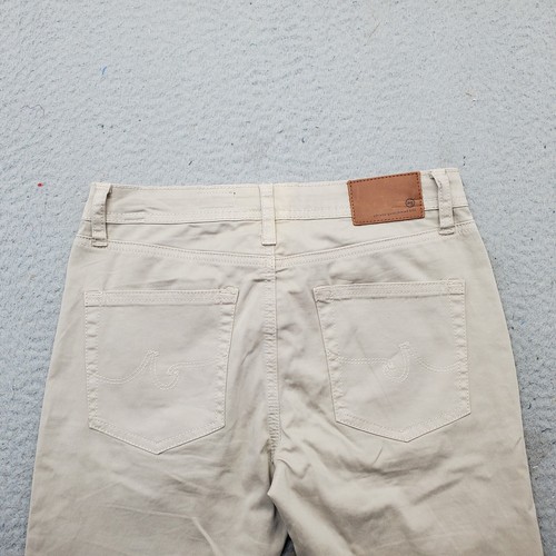AG Adriano Goldschmied Jeans Youth Size 14 Tan Slim Straight The Stryker Luxe - Picture 11 of 11
