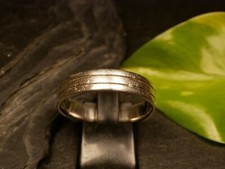 Mächtiger 925 Sterling Silber Ring Rillen Große Größe Riesig Elegant Modern