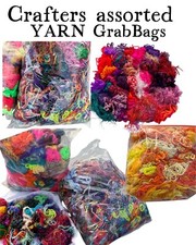 Amazing Crafters Yarn/Fiber Scraps Assortment ~ 8oz Grab Bags