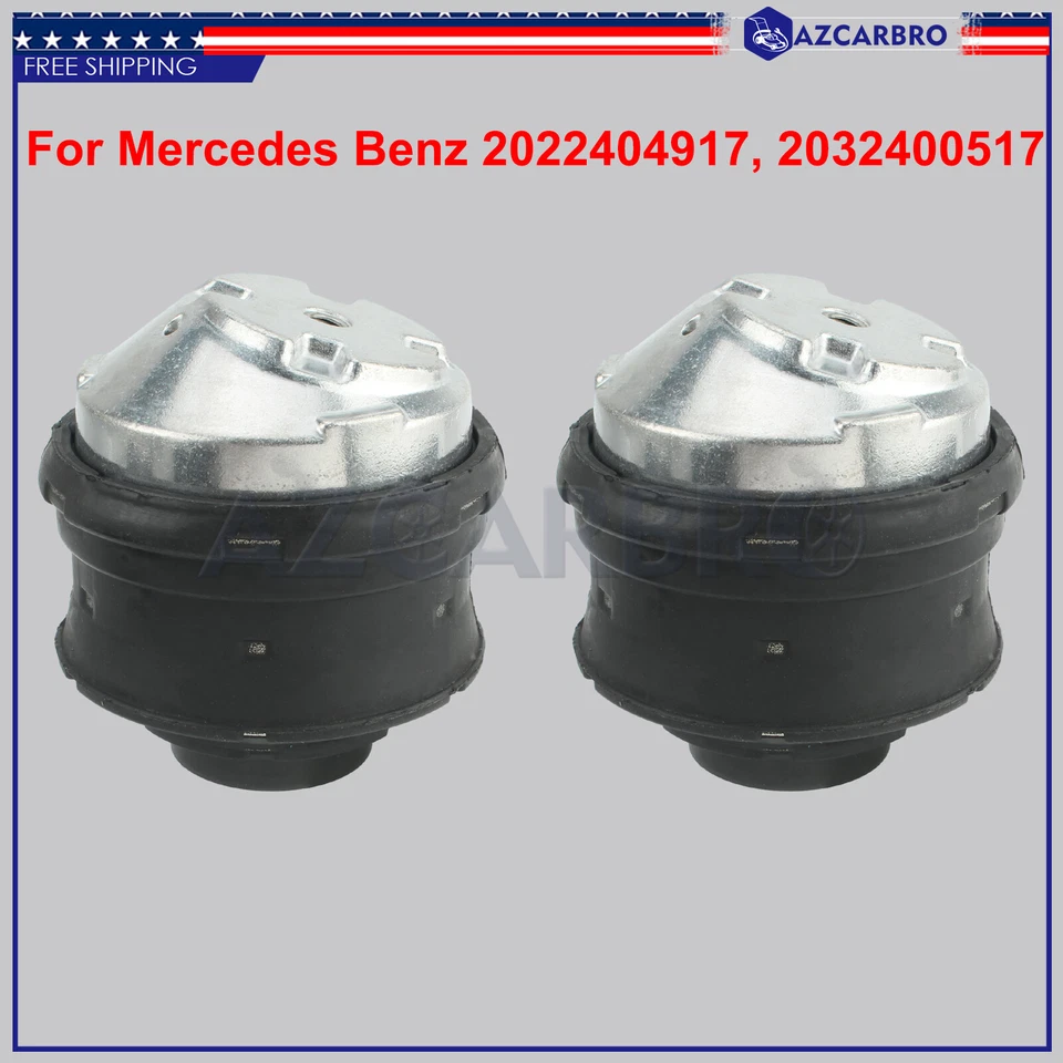 Pair For Mercedes Benz C43 AMG CL500 CL55 CL550 LH RH Sides Engine Motor Mount - Image 2 of 4