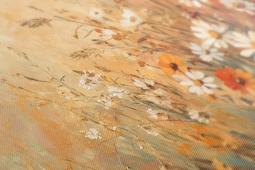 Marguerite fleurs automne champ de prairie peinture vintage impression sur toile art mural - Photo 8/8