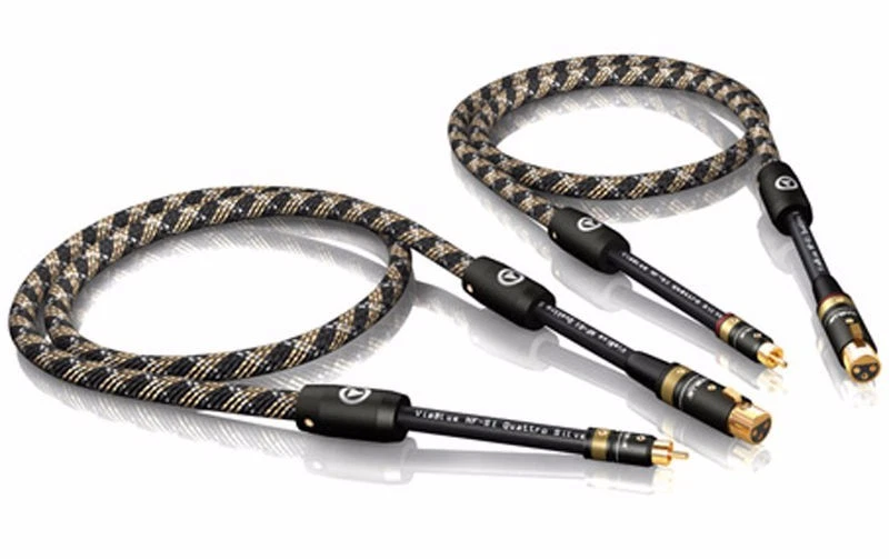 0,50M Viablue NF-S1 Silver Quattro Cinch Vers XLR F Mono Câble 0,5M (1Paire) - Photo 1/1