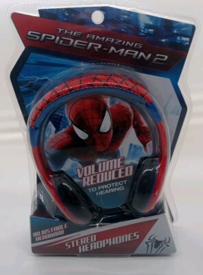 2014 The Amazing Spiderman 2 Stereo Headphones New in Package Over Ear