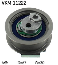SKF VKM 11222 tensioner pulley, timing belt left upper for Audi Seat Skoda VW