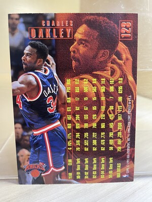 1995-96 Fleer New York Knicks Basketball Card #123 Charles Oakley
