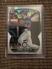 ROBERT PEREZ JR 2023 BOWMAN CHROME 1ST LAVA REFRACTOR MARINERS /399