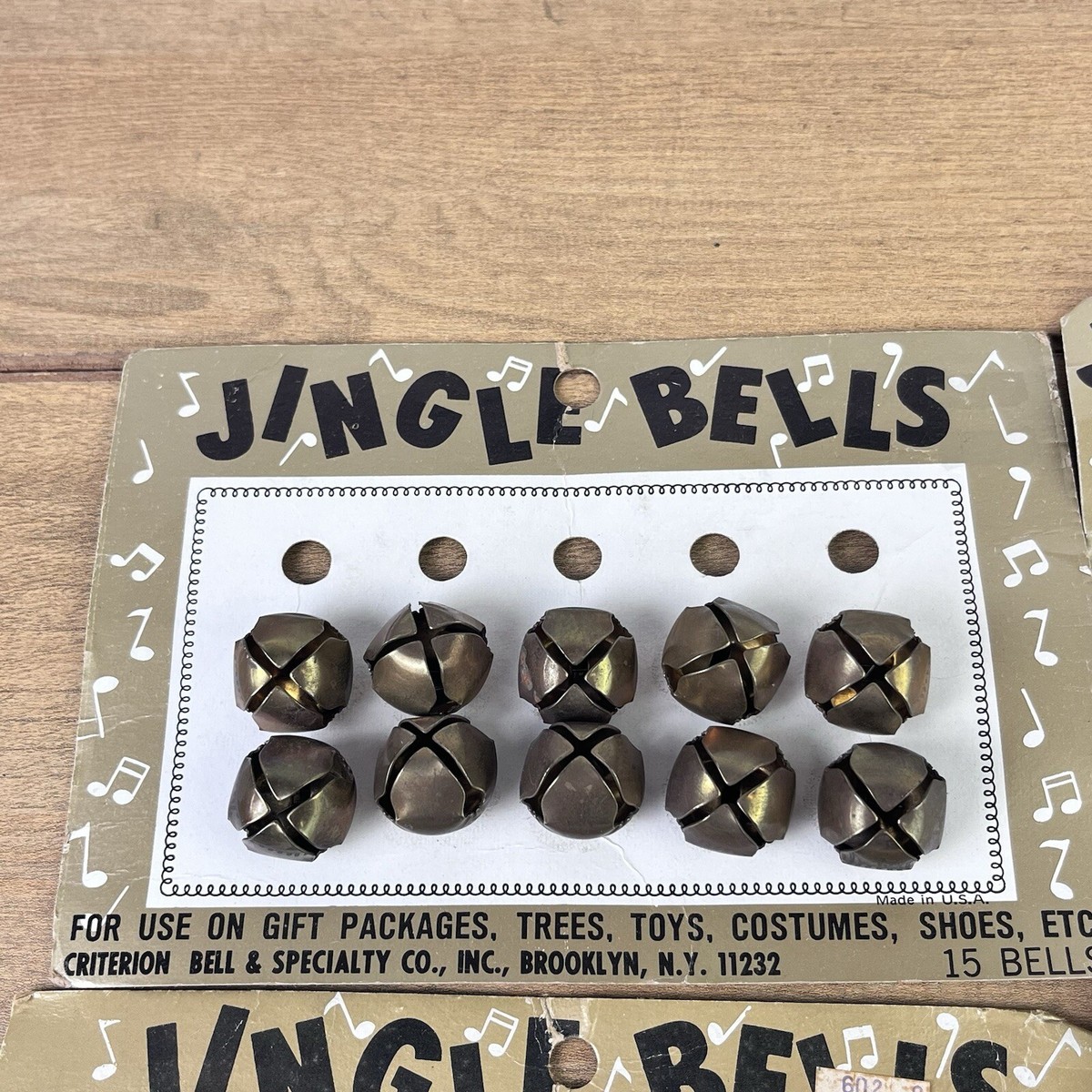Ding Jingle Bells【激レア】願いの瓶シリーズ｜在庫1点のみ Jingle Bells Vintage Original Criterion Bell & Specialty Co