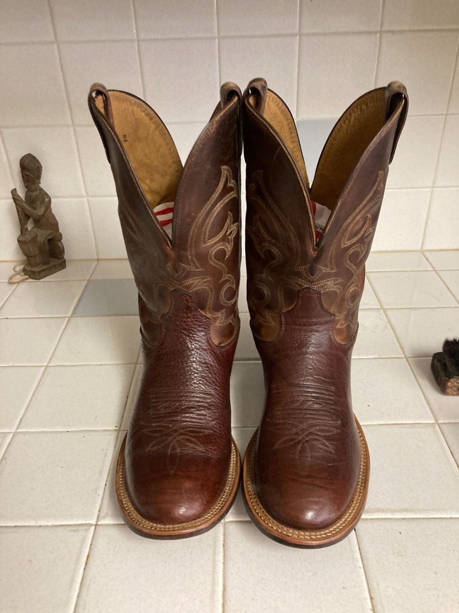 Tony Lama Mens Brown Leather Western Cowboy Boots 10.5 D  display picture 2