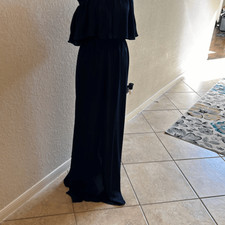 Show Me Your Mumu Womens XS Hacienda Maxi Dress Off Shoulder Bridesmaid Blue NWT