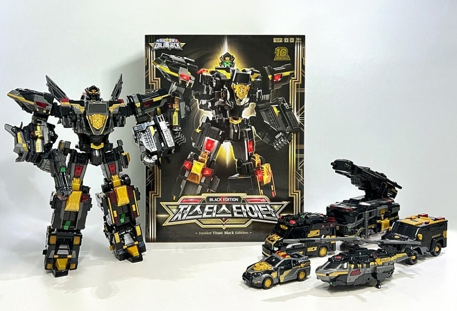Miniforce Super Cops Justice Titan Black Edition Transformer Robot