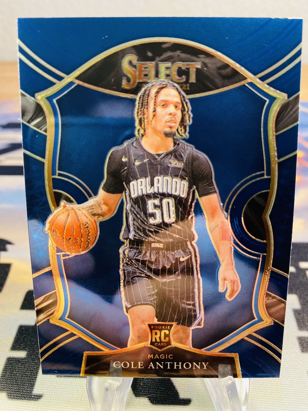 2020-21 Cole Anthony Panini Select Retail Blue Concourse Rookie Card #75 Magic