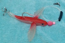 WESTCOAST OFFSHORE STINGER RIGGED  8" YUMMY FLYER PINK SLIVER TUNA MAHI MARLIN