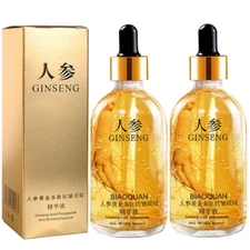 Ginseng Anti-Wrinkle Serum, Anti-Aging Essence with Korean Ginseng (2 Bottles)