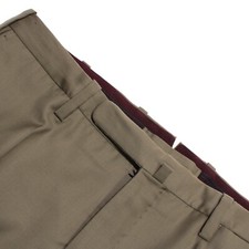 Incotex NWOT Dress Pants Size 50 34 US Slim Fit In Solid Green 100 Wool