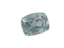 Pietra preziosa ACQUAMARINA NATURALE cuscino 10x7,9 mm VS per gioielli 1 pz.