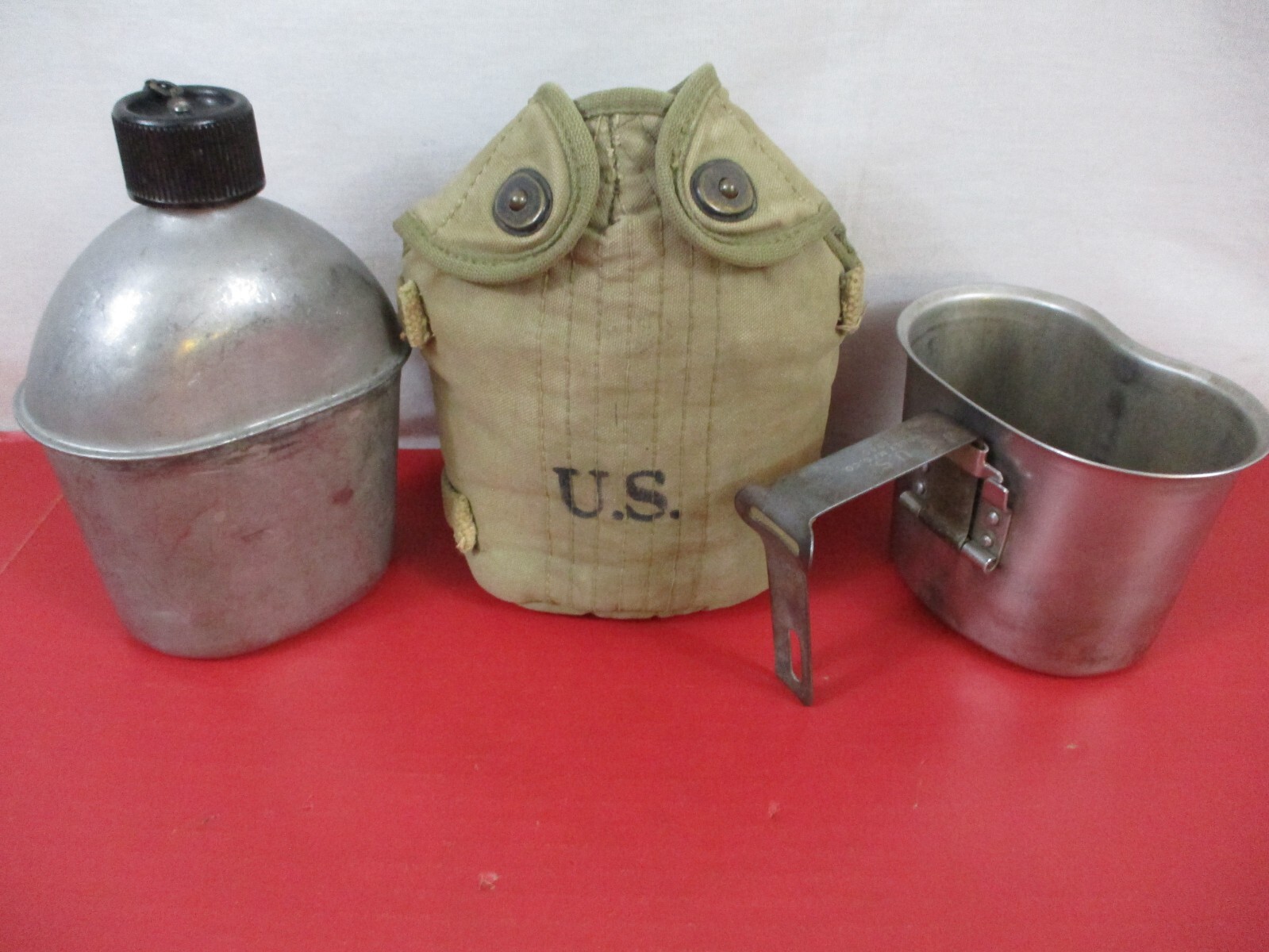 WWII Era US Army Airborne Paratrooper M1941 Canteen Cup & Cover Dtd