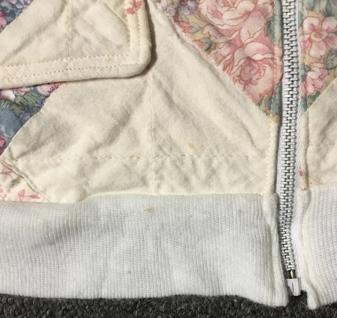 Vtg 60s Quilted Patchwork Jacket Boxy Homemade Id… - image 7