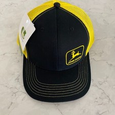 John Deere Moline 112 Yellow Mesh Mens One Size Embroidered Plastic Snapback Hat