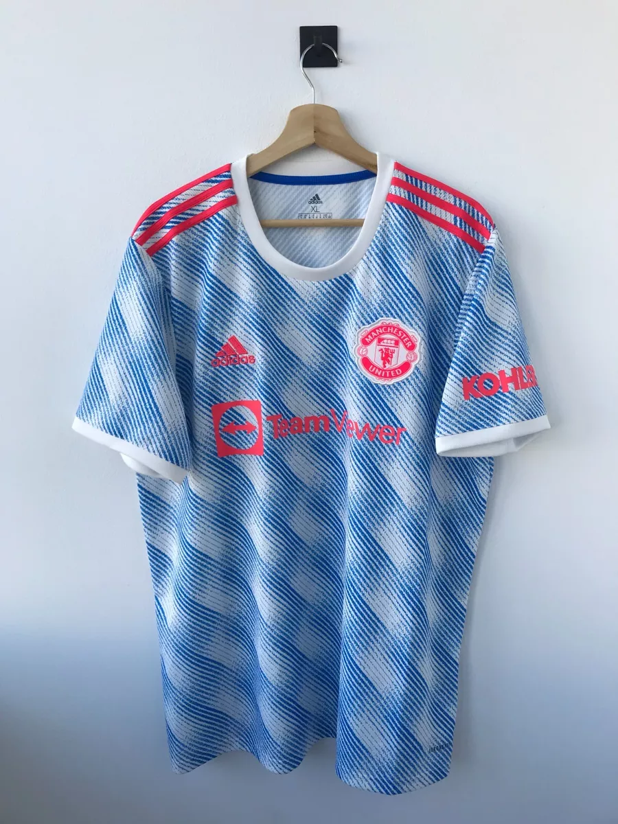 Men's adidas White Manchester United 2021/22 Away Authentic Jersey