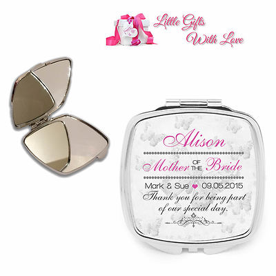 mother of the bride compact mirror